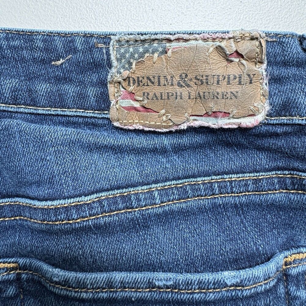Ralph Lauren Denim & Supply Jeans Womens 29x34 Blue Stretch Straight Y2K VTG